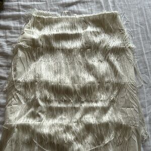 12th Tribe Fringe Cowgirl Midi Skirt NWT